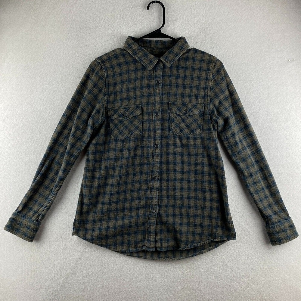 Oneill Button-Up Shirt Mens M Medium Multicolor Flannel Plaid Long Sleeve Pocket